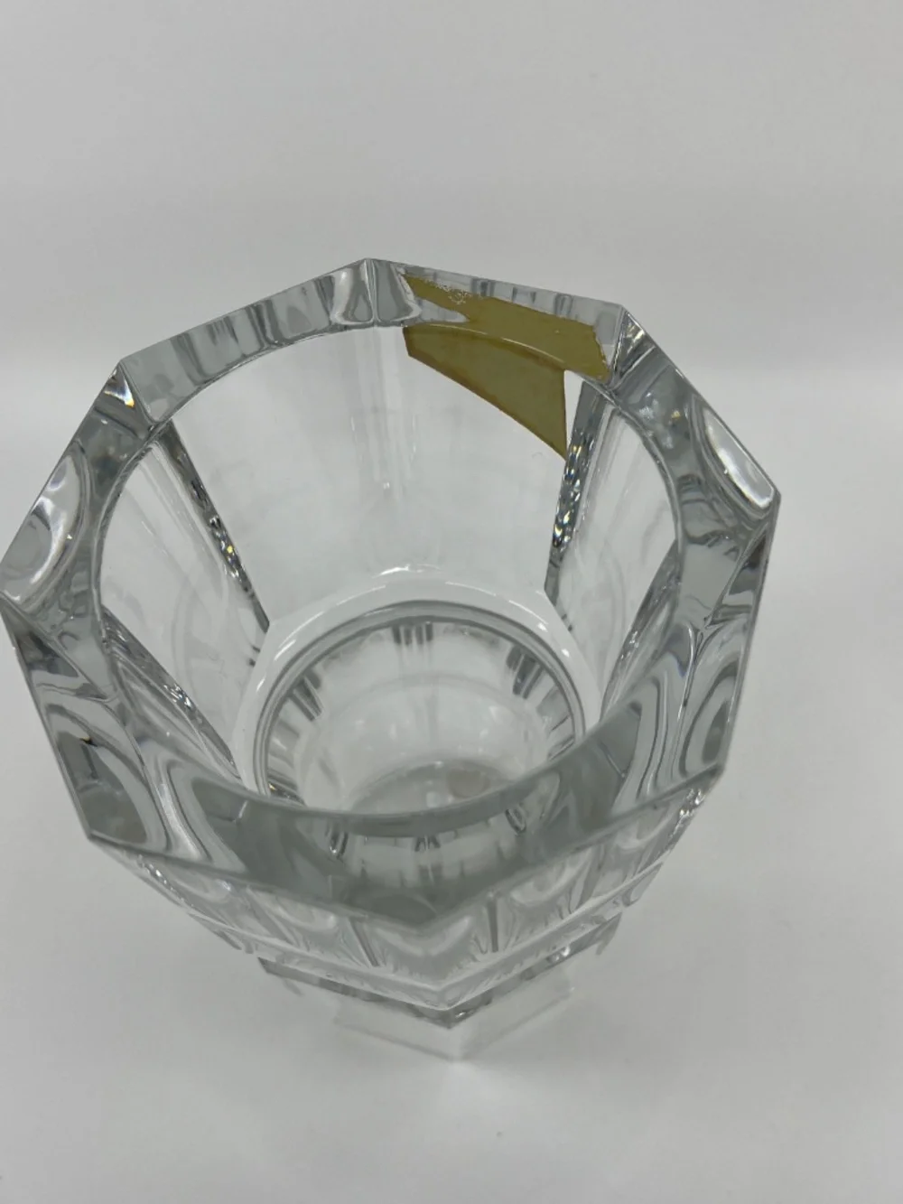 Vintage Baccarat Edith, Heavy Cut Crystal Vase in Original Box